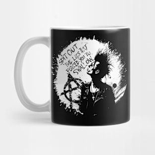 "Spit Out The Lies" - Anarchist Punk Manifesto Tee Mug